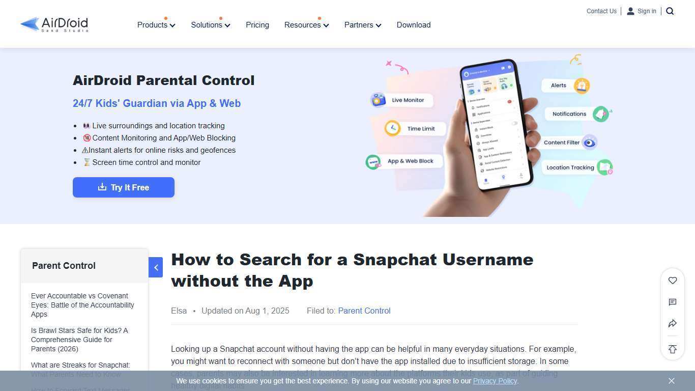 How to Search for a Snapchat Username without the App